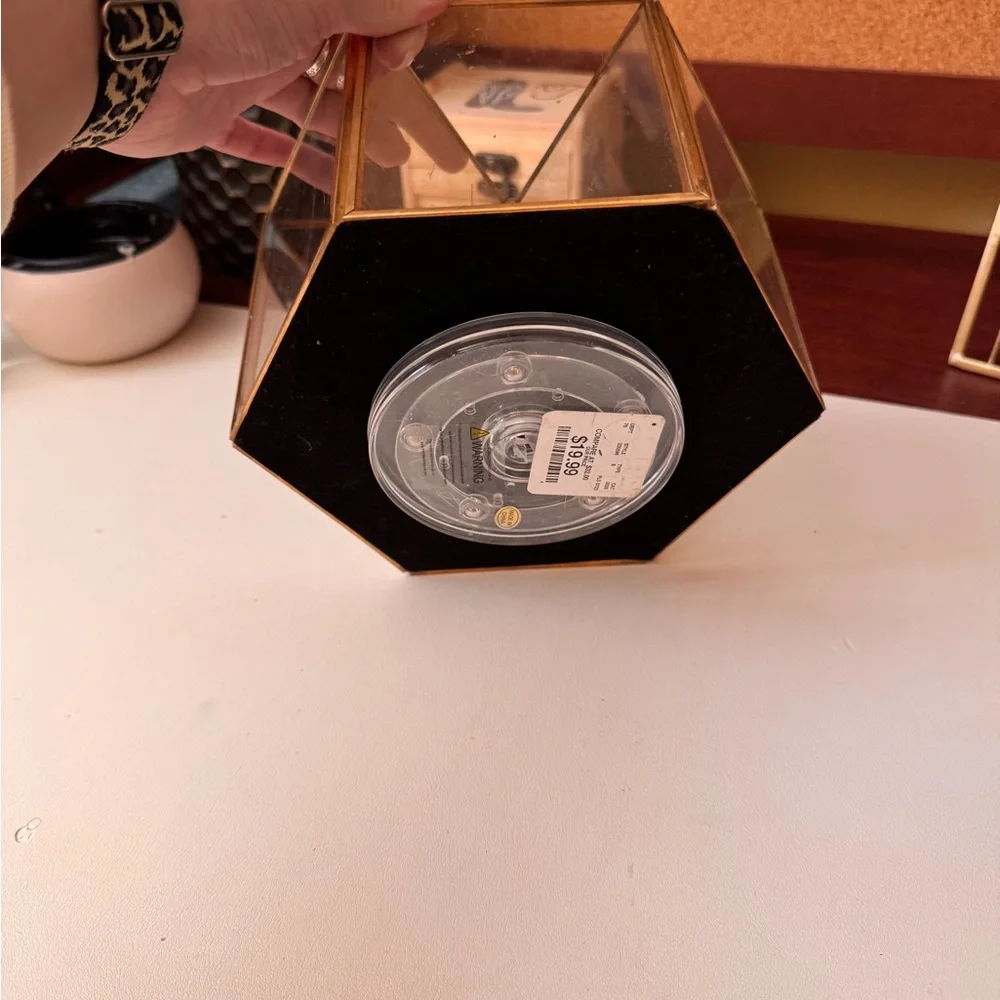 Gold Necklace holder and desk organizer